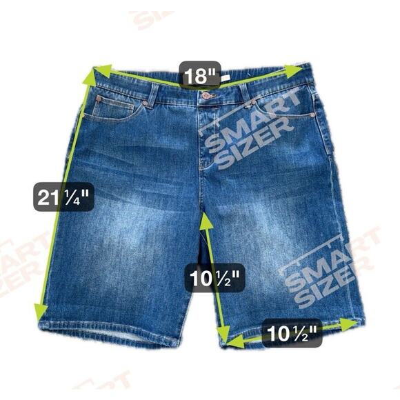 SOFT SURROUNDINGS Ultimate Denim Pull On Relaxed Shorts Size 18 Stretch 2EE35 - Picture 4 of 7